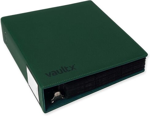 مجلد Vault X Premium Exo-Tec ذو 3 حلقات TCG لـ 9 صفحات بطاقات تداول للجيب - سعة أكثر من 50 صفحة، سهل الفتح و3 حلقات على شكل حرف D لبطاقات صور TCG CCG (كبيرة، حمراء) in Kuwait