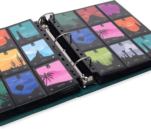 مجلد Vault X Premium Exo-Tec ذو 3 حلقات TCG لـ 9 صفحات بطاقات تداول للجيب - سعة أكثر من 50 صفحة، سهل الفتح و3 حلقات على شكل حرف D لبطاقات صور TCG CCG (كبيرة، حمراء) in Kuwait
