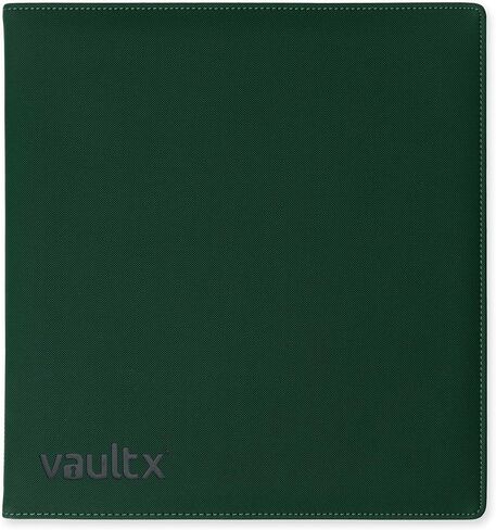 مجلد Vault X Premium Exo-Tec ذو 3 حلقات TCG لـ 9 صفحات بطاقات تداول للجيب - سعة أكثر من 50 صفحة، سهل الفتح و3 حلقات على شكل حرف D لبطاقات صور TCG CCG (كبيرة، حمراء) in Kuwait