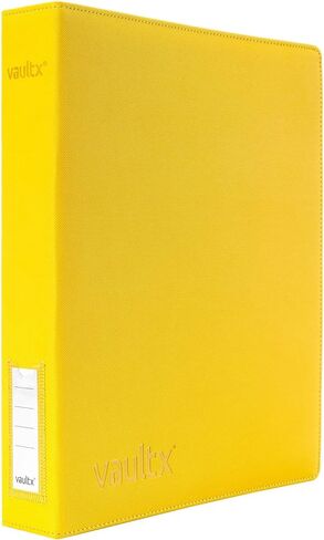 Vault X Premium Exo-Tec 3 Ring TCG Binder for 9 Pocket Trading Card Pages - 50+ Page Capacity Easy Open 3 D-Ring Clip Binder for TCG CCG Photo Cards (Large, Red) in Saudi Arabia