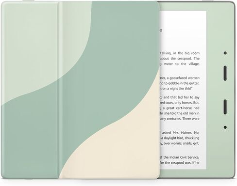 غلاف ملون بتصميم مبتذل لملصق Kindle Skin، غلاف أخضر وكريمي لملصقات Kindle، غلاف كامل من الفينيل الفاخر 3M لتغطية Kindle، ولجلد Kindle Wrap لـ (Kindle (الجيل العاشر، 2019)) in Kuwait