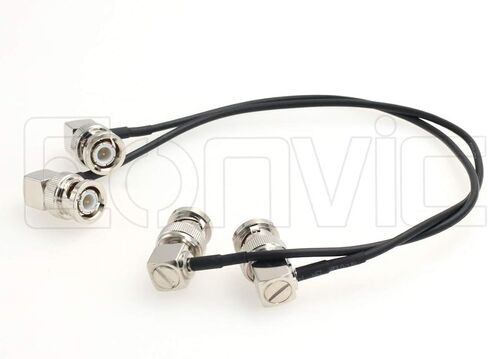 Eonvic Flexible HD SDI Cable Right Angle BNC Male for Blackmagic HyperDeck Shuttle and BMCC BMPC Hyperdeck Cameras RG174 50ohm 2pcs in Saudi Arabia
