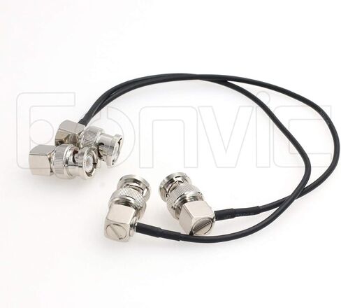 Eonvic Flexible HD SDI Cable Right Angle BNC Male for Blackmagic HyperDeck Shuttle and BMCC BMPC Hyperdeck Cameras RG174 50ohm 2pcs in Saudi Arabia