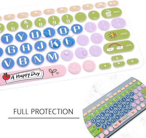 Ultra Thin Silicone Keyboard Cover for Logitech K380 Multi-Device Bluetooth Keyboard Protective Skin-Pink Ink in Saudi Arabia