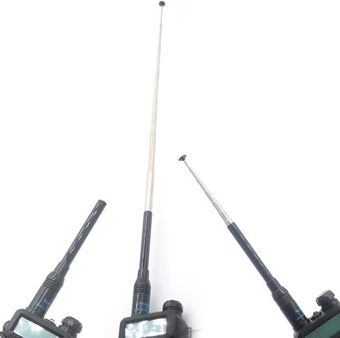 BAOFENG هوائي لاسلكي uv5r ثنائي النطاق VHF UHF راديو الهواة هوائي تليسكوبي SMA ذكر 15.3 بوصة in Saudi Arabia