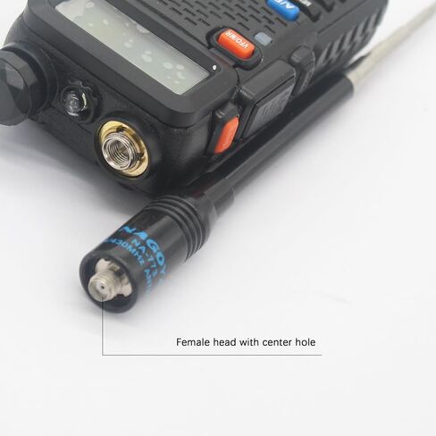 BAOFENG هوائي لاسلكي uv5r ثنائي النطاق VHF UHF راديو الهواة هوائي تليسكوبي SMA ذكر 15.3 بوصة in Saudi Arabia