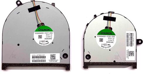 BestParts New Genuine CPU+GPU Cooling fan Replacement for HP ENVY 17-cg 17m-cg Laptop PC series, P/N: L87961-001 L87962-001 (DC 5V Fan) in Saudi Arabia