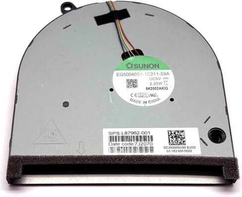 BestParts New Genuine CPU+GPU Cooling fan Replacement for HP ENVY 17-cg 17m-cg Laptop PC series, P/N: L87961-001 L87962-001 (DC 5V Fan) in Saudi Arabia