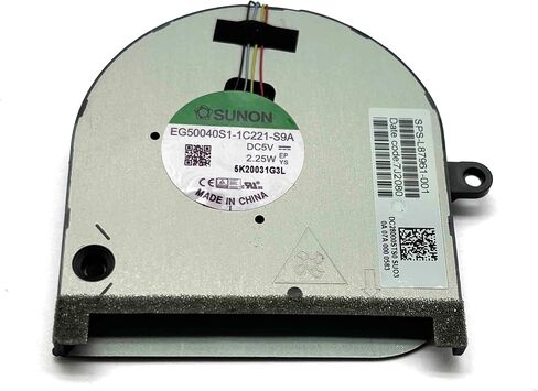 BestParts New Genuine CPU+GPU Cooling fan Replacement for HP ENVY 17-cg 17m-cg Laptop PC series, P/N: L87961-001 L87962-001 (DC 5V Fan) in Saudi Arabia