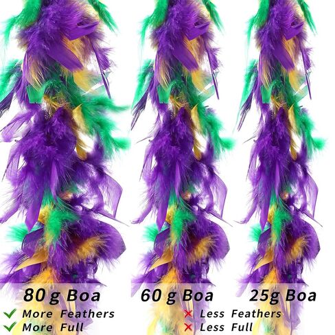وشاح ريش وردي من Larryhot Chandelle - 2Yards 75g Colorfu 20 مصباح LED للحفلات وحفلات الزفاف وحفلات الهالوين وشجرة الكريسماس والديكور المنزلي (وردي فاتح) in Kuwait