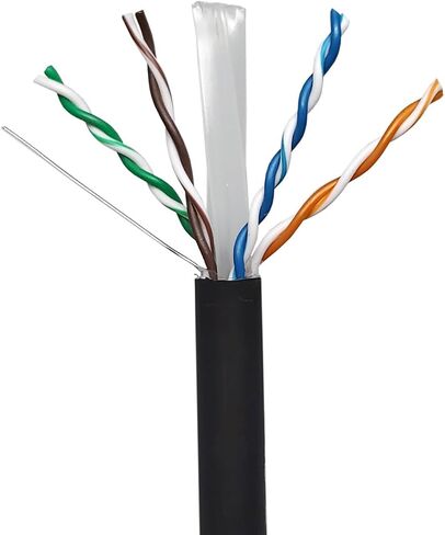 IO-E4231S-6LZH-1000B CAT6 Solid Cable 23AWG F/UTP LSZH 4-Pair 1000 Foot Pull Box Black in Saudi Arabia