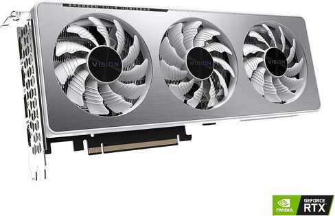 بطاقة رسومات GIGABYTE GeForce RTX 3060 Vision OC 12G، 3X WINDFORCE Fans، 12GB 192-bit GDDR6، بطاقة فيديو GV-N3060VISION OC-12GD in Saudi Arabia