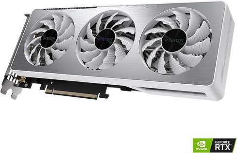 بطاقة رسومات GIGABYTE GeForce RTX 3060 Vision OC 12G، 3X WINDFORCE Fans، 12GB 192-bit GDDR6، بطاقة فيديو GV-N3060VISION OC-12GD in Saudi Arabia