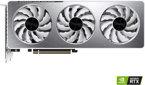 بطاقة رسومات GIGABYTE GeForce RTX 3060 Vision OC 12G، 3X WINDFORCE Fans، 12GB 192-bit GDDR6، بطاقة فيديو GV-N3060VISION OC-12GD in Saudi Arabia