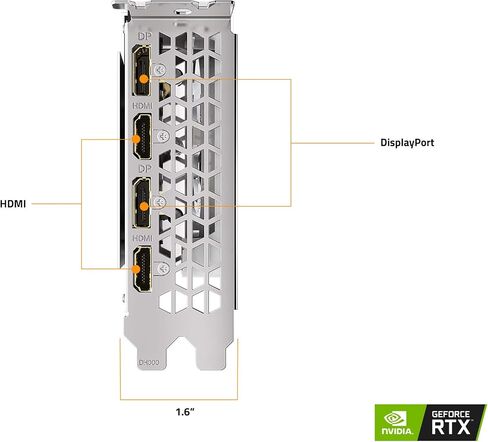 بطاقة رسومات GIGABYTE GeForce RTX 3060 Vision OC 12G، 3X WINDFORCE Fans، 12GB 192-bit GDDR6، بطاقة فيديو GV-N3060VISION OC-12GD in Saudi Arabia