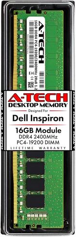 A-Tech 16GB RAM for Dell Inspiron 3268, 3668, 5675, 5676 | DDR4 2400MHz DIMM PC4-19200 288-Pin Non-ECC UDIMM Desktop Memory Upgrade Module in Saudi Arabia