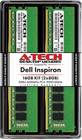 A-Tech 16GB RAM for Dell Inspiron 3268, 3668, 5675, 5676 | DDR4 2400MHz DIMM PC4-19200 288-Pin Non-ECC UDIMM Desktop Memory Upgrade Module in Saudi Arabia