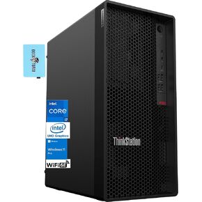 Lenovo ThinkStation P360 Desktop (12-Core Intel i7-12700, Intel UHD 770, 8GB DDR5 RAM, 128GB PCIe SSD, WiFi 6E, Bluetooth 5.1, USB KYB and Mouse, Win 11 Home) with Dockztorm Hub