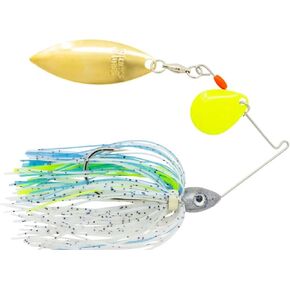 C912-38 Pulsator Kicker Chartreuse Spinnerbait, Citrus Shad, Tandem, 3/8 oz