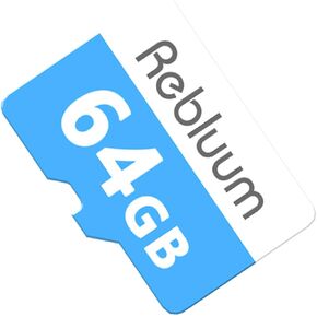 Micro 64GB SD Card for Security Cameras, Read 90MB/sec, Write 25MB/sec, Memory Card for RB-3PT1/RB-3PT1-2PACK Solar Security Cameras Indoor Outdoor, Action Camera, Dash Camera (64G-1PCS)