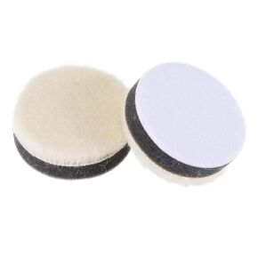 uxcell 5" Wool Felt Sponge Polishing Pad Hook and Loop Buffing Wheel Fine Polishing for Orbital Polisher Buffer 2 Pcs