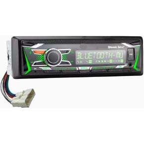Plug & Play Kioti Tractor Radio AM FM Bluetooth Streaming Colors Changing Display, USB, AUX, 3.5MM Front Input, Direct Connect, Single Din, NX RX DK CK Series Cab