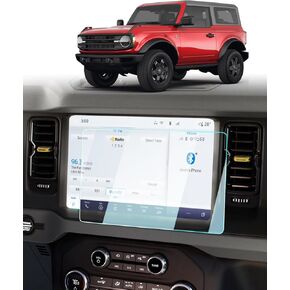 BIXUAN for 2024 Bronco Screen Protector Compatible with 2021-2024 Ford Bronco Raptor/Outer Banks/Badlands/Wildtrak/Everglades/Heritage Limited 12-inch Navigation Touch Screen Scratch Resistant HD