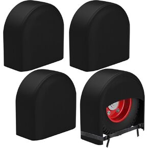 K-Musculo RV Tire Covers 2-Pack, Waterproof Wheel Covers for RV Wheel Travel Trailer Camper Truck SUV, Fit 27-29Inch Tire Diameter (Black,27-29Inch)