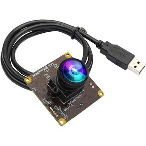 SVPRO 5MP 50fps Global Shutter USB Camera Module for Computer Laptop,High Speed Lightburn Camera for Laser Engraver Machinery Computer Vision Camera Board Wide Angle 120 Degree Industrial Camera