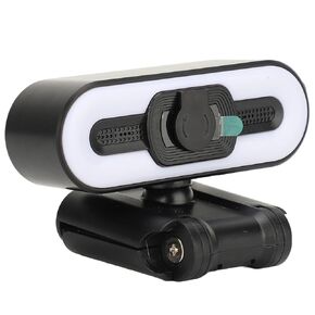 Diydeg 4K Webcam for PC, Auto Beauty Camera with Microphone, Cover, Super Bright Fill Light, USB Computer Web Camera for Video Calling, Conferencing, Zoom, Online Classes
