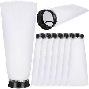 Jecery 8 Pcs 2.75 Inches Ring Filter Socks 300 μm for Saltwater Aquarium Filter