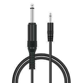 3ft 3.5mm 1/8" TS Mono Male to 6.35mm 1/4" Mono Male Adapter Audio Cable Cord