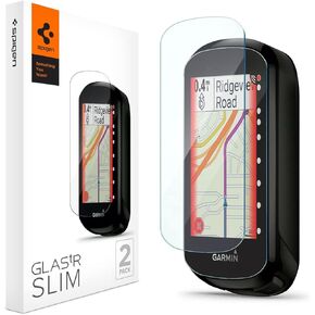 Spigen Tempered Glass Screen Protector [Glas.tR Slim] designed for Garmin Edge 530 / Garmin Edge 830-2 Pack