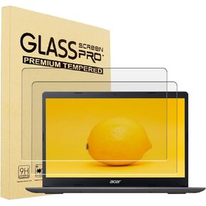 2 Pack Tempered Glass Screen Protector for 15.6" Acer Chromebook 15, Acer Aspire 5 A515-43 A515-54 A515-55 A515-56, Acer Aspire E15, Acer Nitro 5 AN515-58/57/56/55/54/45/43/44, Acer Predator 300,9H