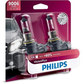Philips 9006 VisionPlus Upgrade Headlight Bulb with up to 60% More Vision, 2 Count (Pack of 1) in Saudi Arabia