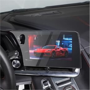 GPS Screen Protector Foils Fit for Chevrolet Corvette C8 2020-2024, Navigation Screen Protector, Center Touch Display Anti Scratch Tempered Glass Protective Film