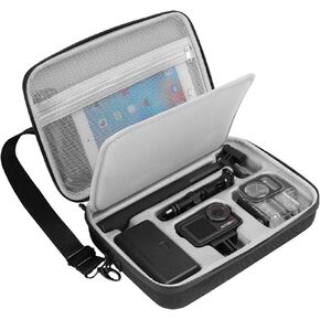 Carrying Case for DJI Osmo Action 5 Pro,DJI Action5 Pro Accessories Protector Compact Hard Shell Carry Bag Portable for Travel or Home Store, Compatible with Action 3, Action 4 Camera, Black