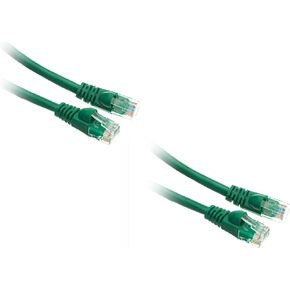 Cat6 20 حزمة كابل إيثرنت مقولب للتمهيد 6 بوصة، أخضر CNE571942