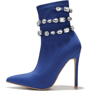 Cape Robbin Pointy Toe Stiletto Boots for Women – Women's Ankle Boots & Booties - High Heel Boots - Ankle Boots (Bekki)