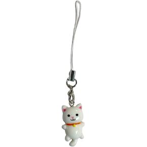 Phone Charm Keychain Cat Heart Phone Strap Wrist Lanyard Holder for Women Key Chain Accessories Backpack Ornament