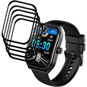 [5 Pack Compatible with AOLON Curve SmartWatch Screen Protector, Full Coverage 3D Curved Edge Frame Case Friendly Anti Scratch HD Clear Film for AOLON Curve 2.01" Smart Watch