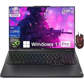 Lenovo 2024 Newest Legion Pro 5i Gaming Laptop, 16" WQXGA 240Hz, Intel 24-Core i9-13900HX, 32GB DDR5 RAM, 2TB SSD, NVIDIA GeForce RTX 4070, RGB Backlit KB, HDMI, Wi-Fi 6, Windows 11 Pro