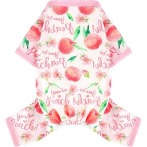 Dog Pajamas Pjs Summer Fall Dog Clothes for Small Dogs Girl Boy, Soft Stretchy Tiny Chihuahua Yorkie Puppy Clothes Doggie Onesies Cat Pet Jammies Outfit