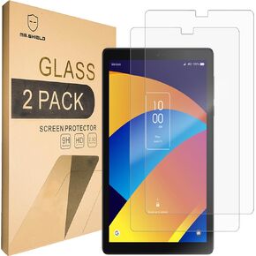 Mr.Shield Screen Protector compatible with TCL (Tab 8 Plus) [Tempered Glass] [2-PACK] [Japan Glass with 9H Hardness]