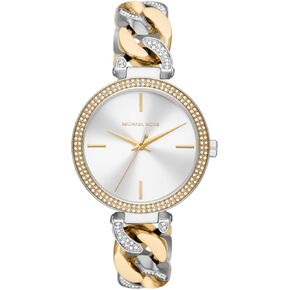 Michael Kors Women's Lady Nini Three-Hand Gold-Tone Stainless Steel Chain Bracelet Watch (Model: MK3235)