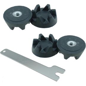 4PCS 35mm Black Blender Coupler with Wrench Kit Replacement Part for Soya Bean Milk Blender Grinder Part