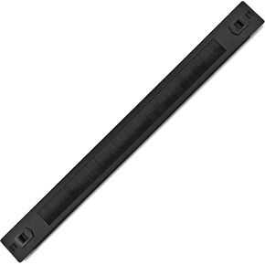 1U Fast Install Rack Mount Cable Management Panel with Brush Slot for Cable Entry for 19-Inch Rack or Cabinet Black,No Screws,Quick Dismantle