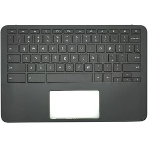 Replacement Upper Case Palmrest for HP Chromebook 11 G8 EE Series Laptop Keyboard Assembly Top Cover L90339-001 L90338-001 L92832-001