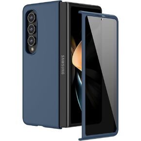 Ruky for Samsung Z Fold 4 Case, Full Body Cover with Built-in Privacy Screen Protector Hard PC Ultra-Thin Anti-Scratches Shockproof Protective Phone Cover for Samsung Galaxy Z Fold 4, Black