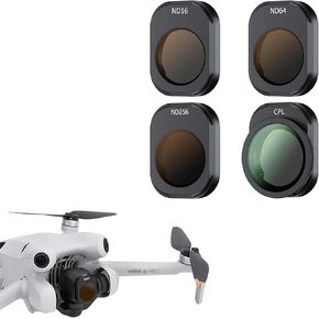 JJC Mini 4 Pro ND Filters, 6 Pack Multi-Coated ND8/ND16/ND32/ND64/ND256/CPL Polarizer and ND Filter Compatible with DJI Mini 4 Pro Drone, Lightweight & Aluminum Frame, DJI Mini 4 Pro Accessories